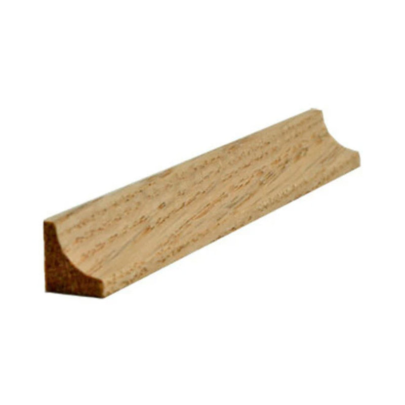 Moulure d'anse EWCC11 1/2 po x 1/2 po Sans finition, Chêne rouge, L 0,5 po x H 0,5 po x P 42 po