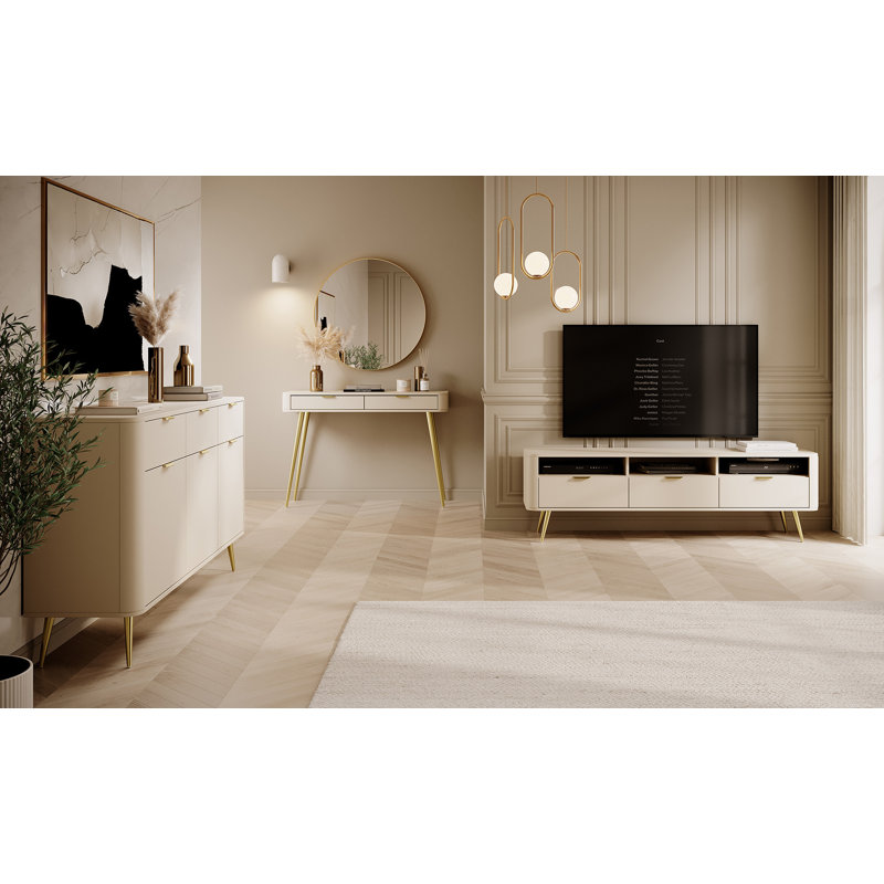 Asyana Dressing Table, Beige/Gold