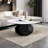 Modern simple round marble coffee table-104349804