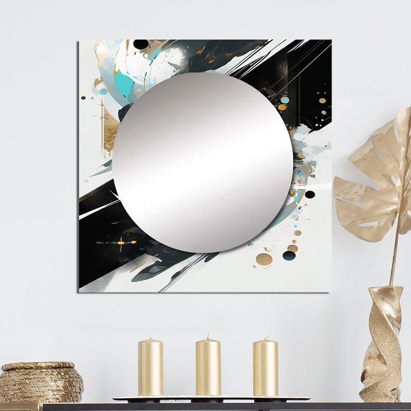 Soderquist - art cubique miroir blanc cubique Kaleidoscope II, 23 po x 23 po
