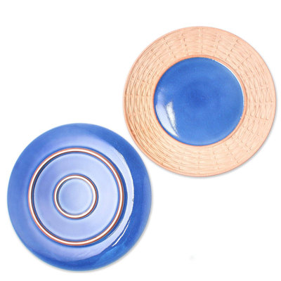Rencher Country Meal Ceramic Plates (Pair)