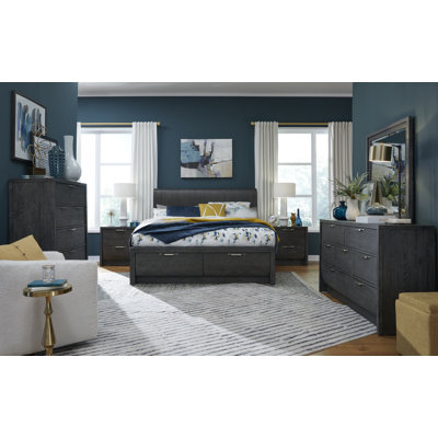 Seibert Queen Panel Storage Bed With 2 Nightstands