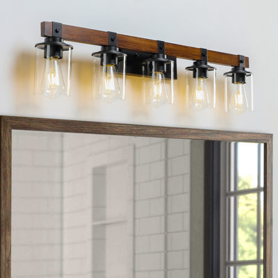 Éclairage pour meuble-lavabo à 5 lumières Geidi