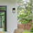 Cosimo 1-Lights Square Seeded/ Bubble Black Outdoor Wall Sconce