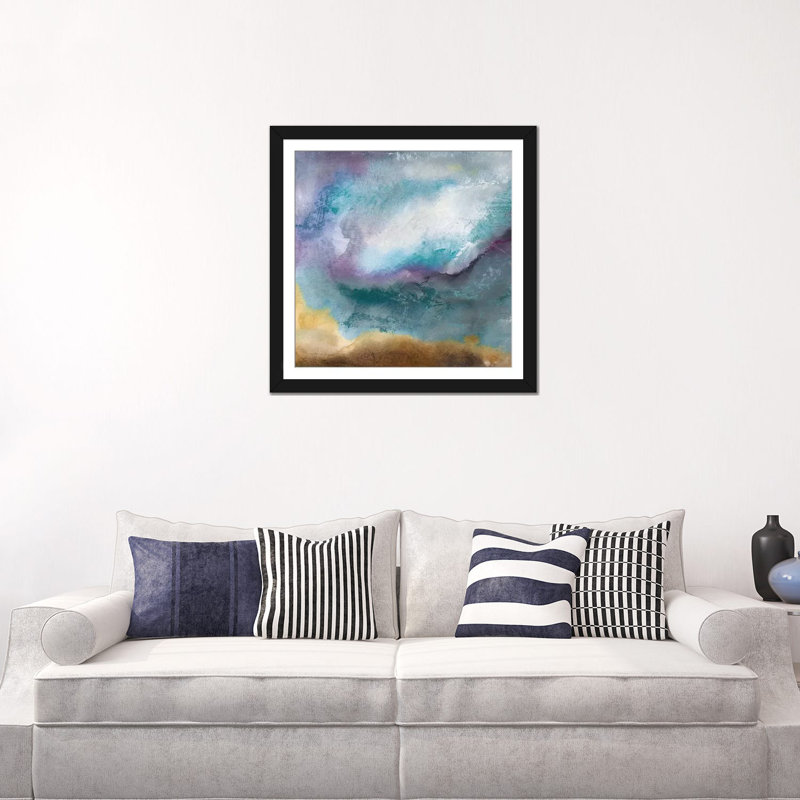 Moonstone ii, reproduction d’art sur toile tendue, Papier beaux-arts encadré noir, Blanc, H 24 po x l 24 po x P 1 po