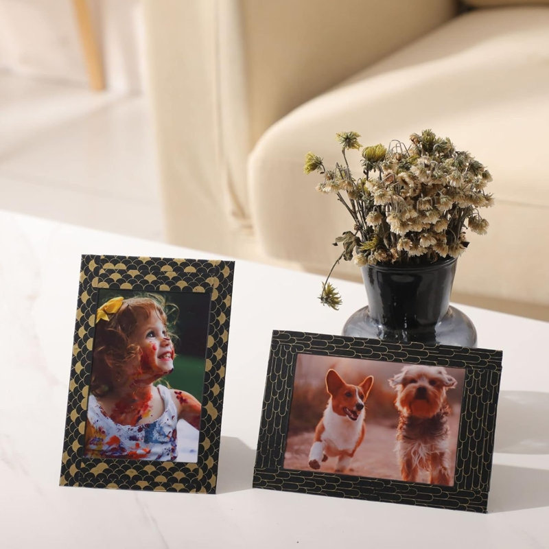 50 Pack 4x6 Standing Paper Frames With Easels