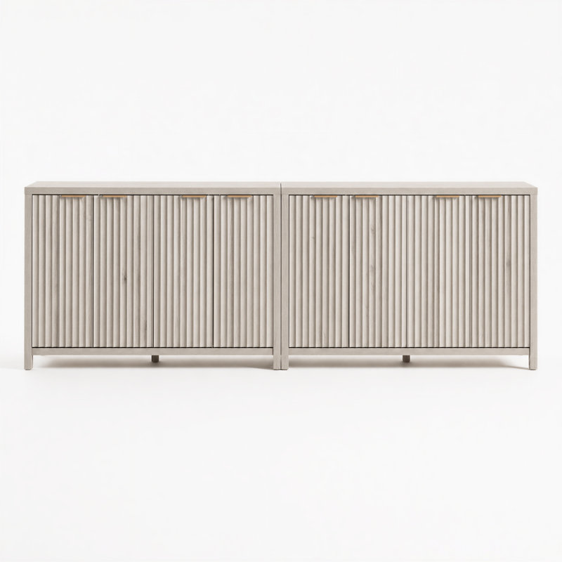 282cm Sideboard, Greige Oak