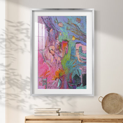 My Pink House -Framed Print