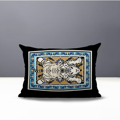 Gibo Tiger Reversible Indoor/Outdoor Rectangle Pillow