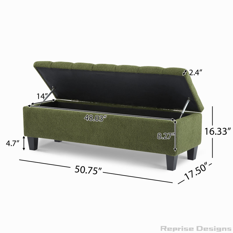 Banc avec repose-pieds Boucle, Vert
