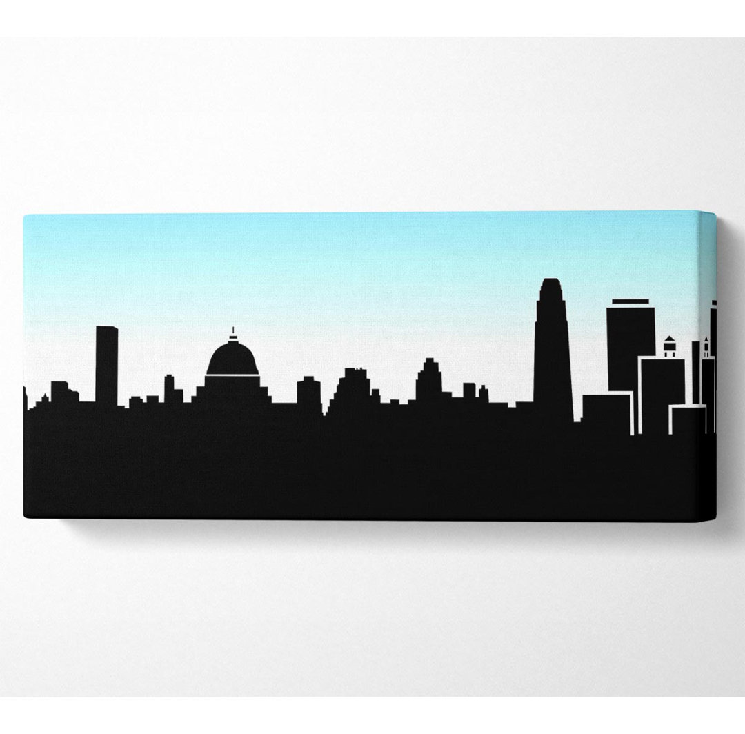 Skyline der Stadt - Kunstdrucke auf Leinwand - Wrapped Canvas