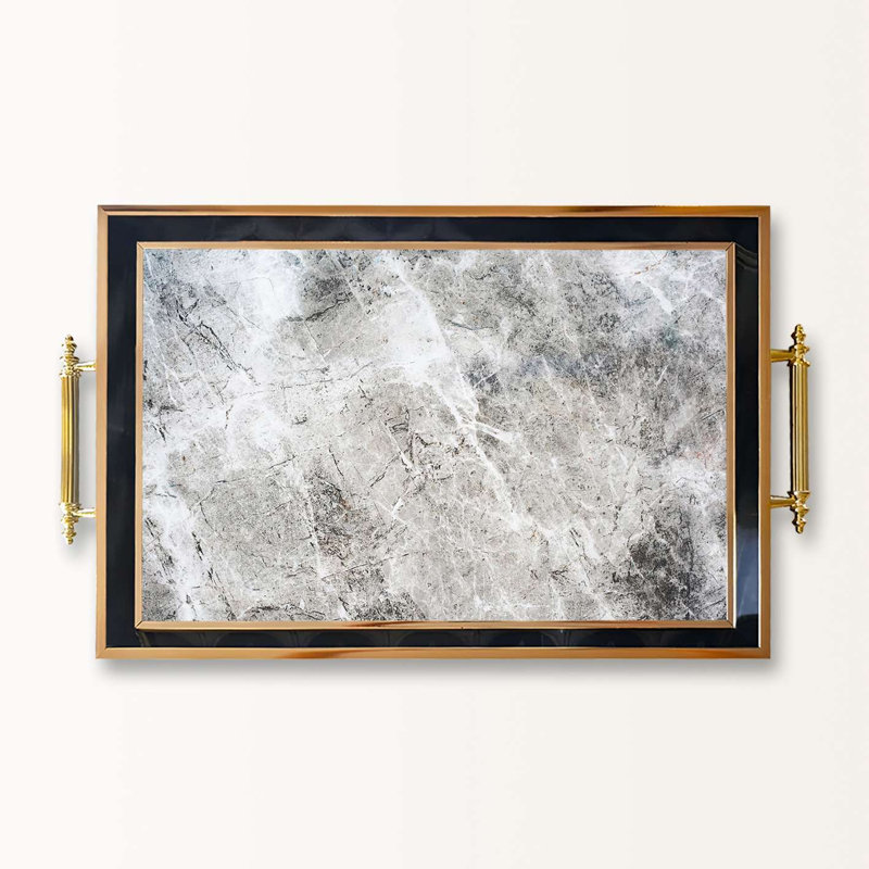 Élégant plateau de service en verre 19,7 x 11,4 x 1,4 pouces | 100% verre de haute qualité | Parfait pour recevoir et servir | Conception élégante et fonctionnelle pour la maison et les fêtes | Durable et facile à nettoyer