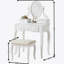 Ensemble coiffeuse et tabouret en bois-53703659