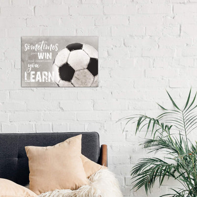 Soccer - Sometimes You Win by Marla Rae - Wrapped Canvas Print