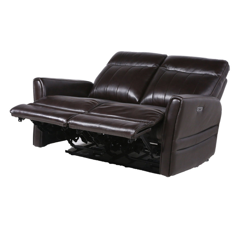 Causeuse inclinable en cuir 56,5 po Aonghas