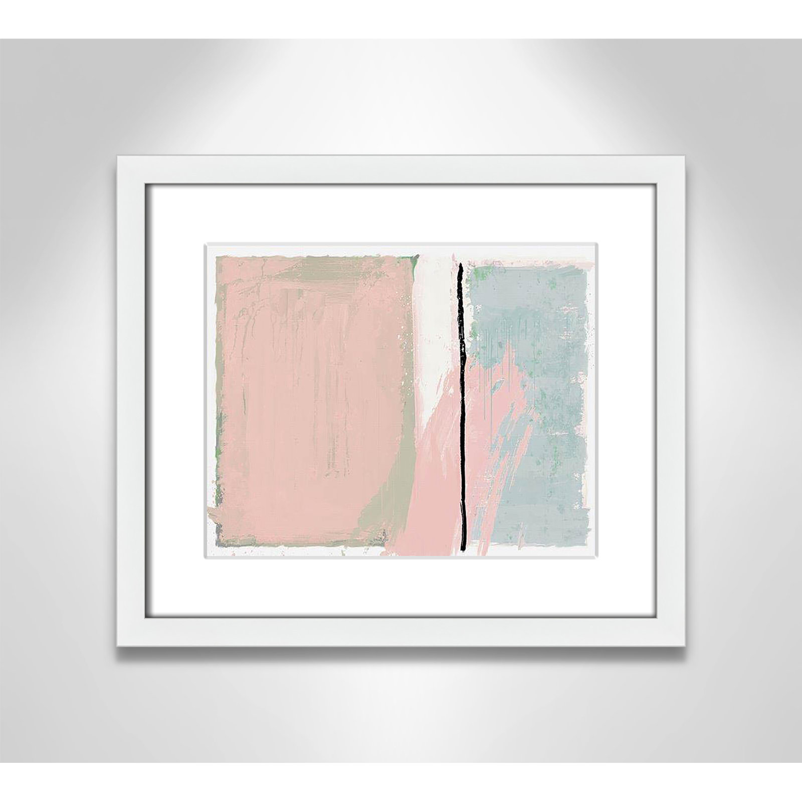 Pastel Opulance by Casa Fine Arts, White, White Box Picture Framed, 13" H x 15" W x 1.25" D