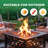 Patio 32 in. Square Steel Fire Pit