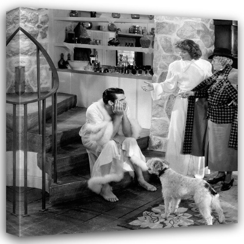 Latitude Run® Hollywood Photo Archive Gallery Wrapped Canvas Art Titled: Cary Grant, Bringing Up Baby, 38" H x 36" W