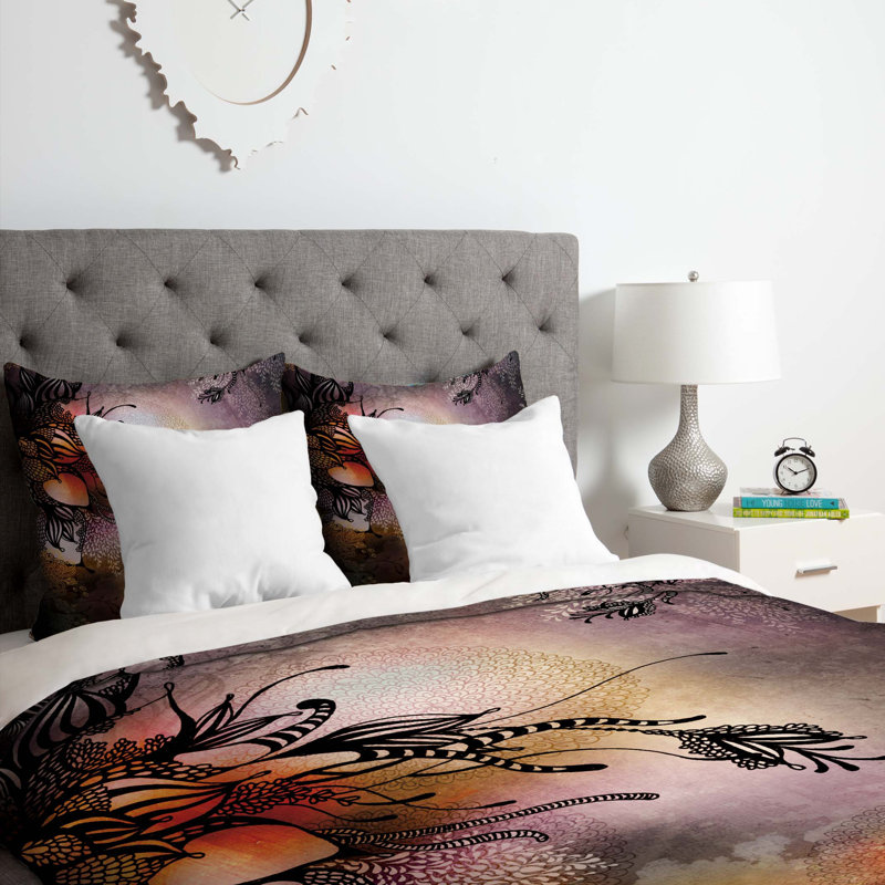 Iveta Abolina Floral Duvet Cover, Queen Duvet Cover + 2 Standard Shams