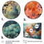 «Vibrant Coral Reef I - Modern Beach», art mural-88548698-88548696