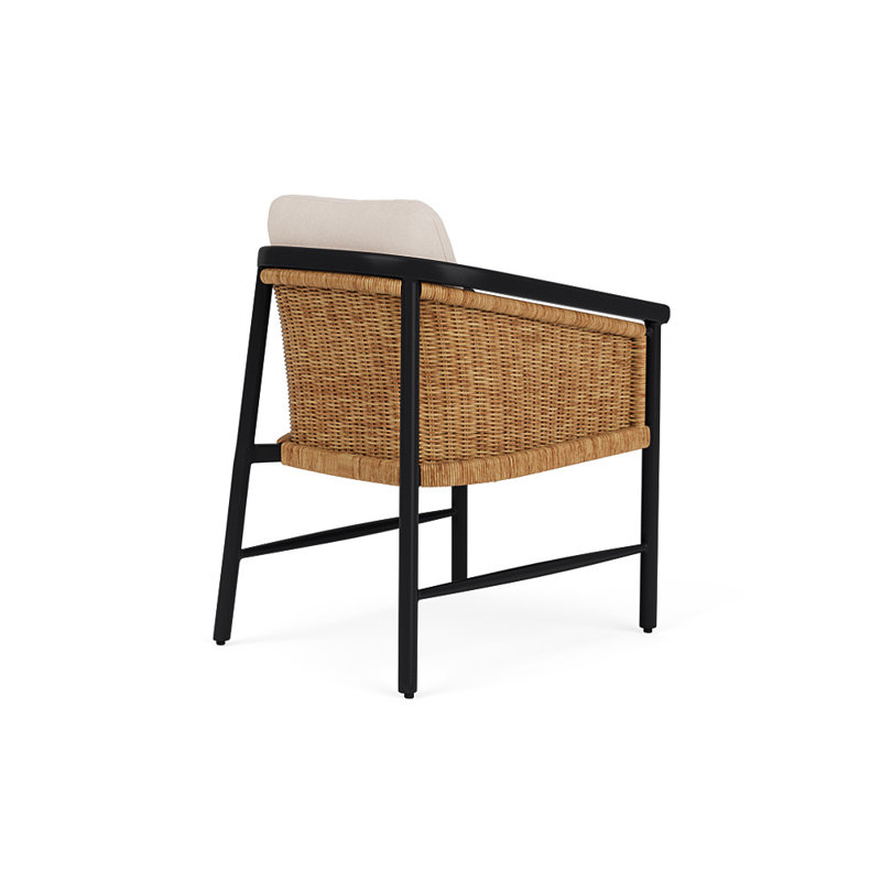 Galloway Outdoor Dining Armchair, Canvas Birds Eye