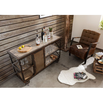 Heavy Industry Solid Wood Kitchen Cart