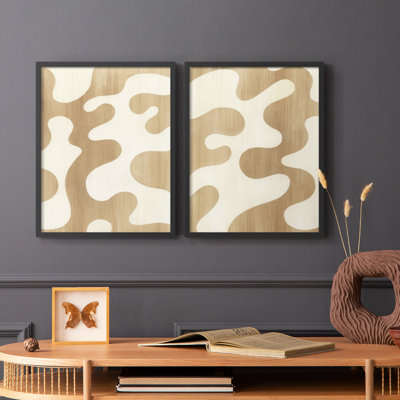 Sienna Ripples I-Premium Framed Print -Ready to Hang - No Nails Required - No Nails Required