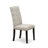 13-piece Modern Dining Table Set a Rectangular Kitchen Table and 12 Doeskin Linen Fabric Dining Chair, Wire Brushed Black-385238393-396451474-385238374