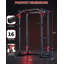 Support multi-fonctionnel 1200 LBS avec système de poulie - Support de gymnastique à la maison pour l'entraînement en force, rouge