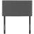 Phoebe Twin Fabric Headboard in Gray