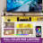  54" W TV Stand With Mount For Tvs Up To 75", LED Entertainment Center With Charging Station
