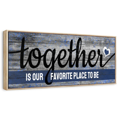 Plaque murale "Together"