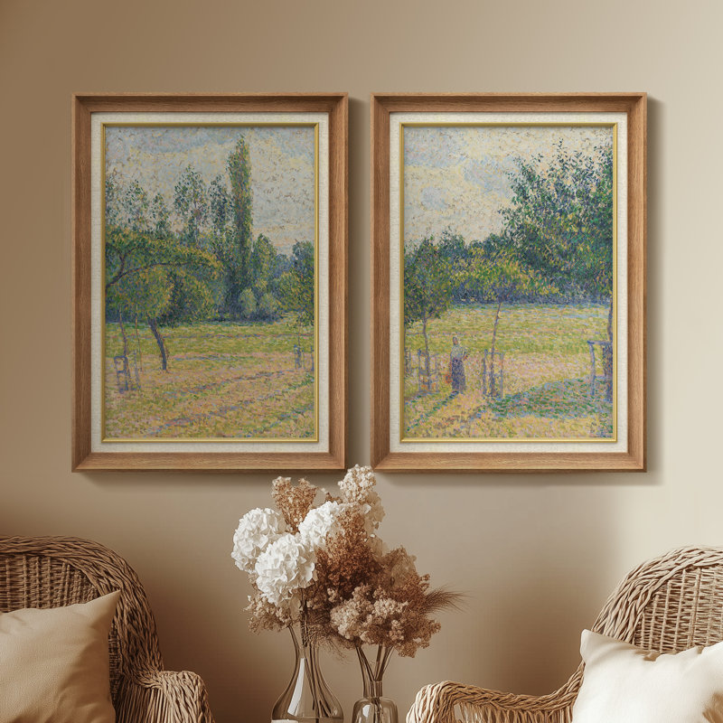Ensemble de 2 œuvres d'art abstraites encadrées de qualité supérieure sur toile de qualité supérieure avec cadre de 26 po x 36 po