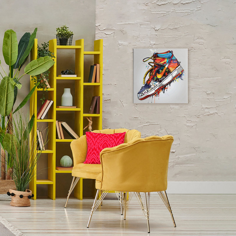 Toile graffiti avec lacets, design Creative Studio, 24 x 24
