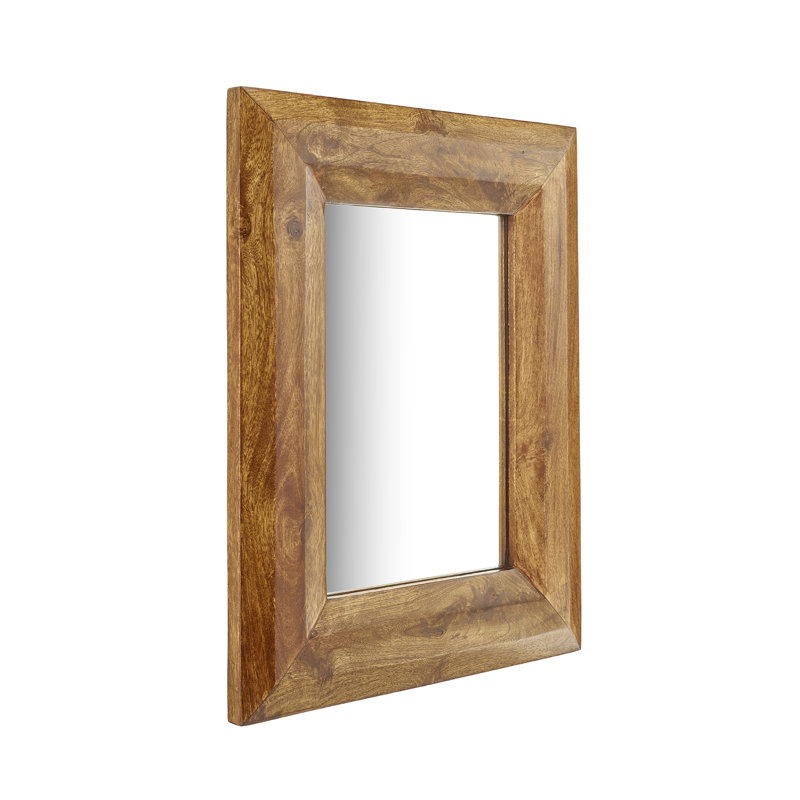 Cange Rectangle Mirror, 17.78 cm H x 114.3 cm W, Dark Oak