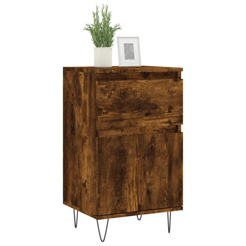 Fereol 1 - Door Standard Accent Cabinet, Smoked/Oak
