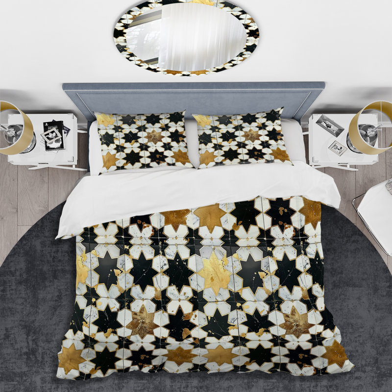 Ensemble de housse de couette Tiles II, Housse de couette très grand et 2 très grandes t