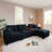 120" 6-Piece Modular Sectional Sofa L-shape Couch with Storage, USB Charging, 360°swivel tray, Cup holders and Drop-Down Table-1196232799