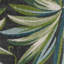 Tapis bleu sarcelle et vert 5 pi x 8 pi à feuilles botaniques