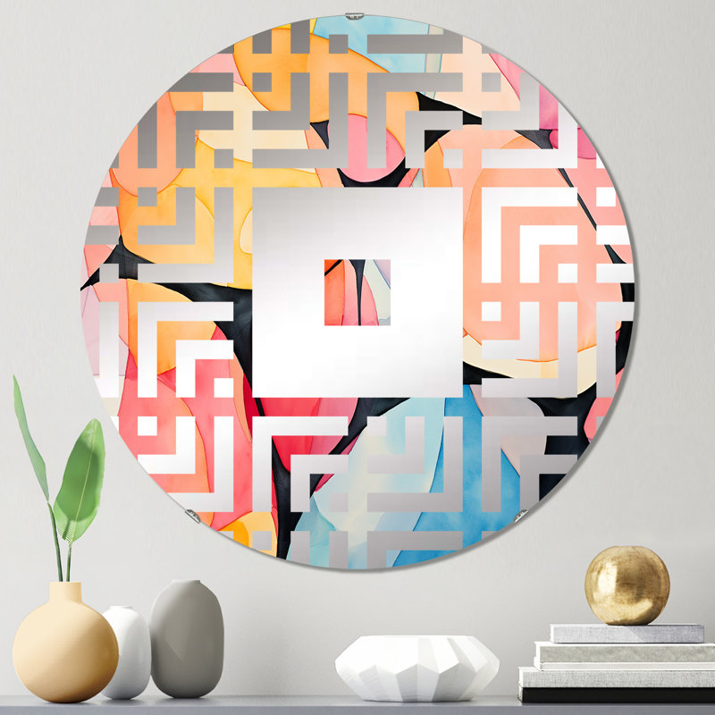 Hindorff - Miroir mural carré, 23,6 po x 23,6 po