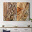 «Tree Texture Triptych I», toile tendue avec châssis - Prêt à accrocher