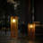 Large Geometric Hollow Design Solar Powered Integrated LED Outdoor Lantern (Set of 2) Solar Lighting
