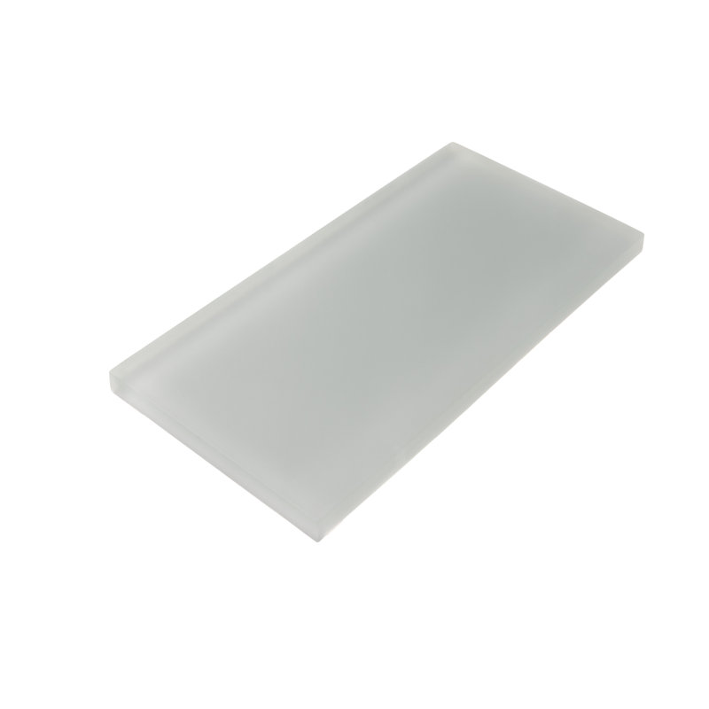 6'' x 3'' Glass Subway Wall Tile, Gray