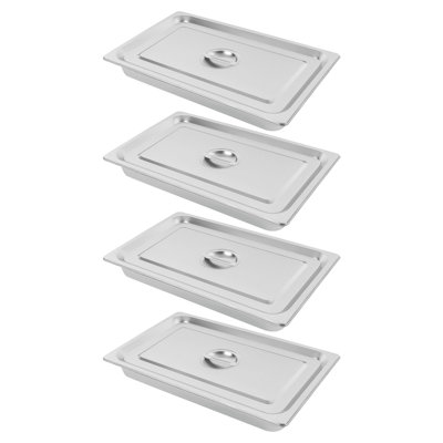 4 Pack Stainless Steel Hotel Pans Food Pan