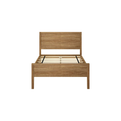Aileana Solid Wood Panel Bed