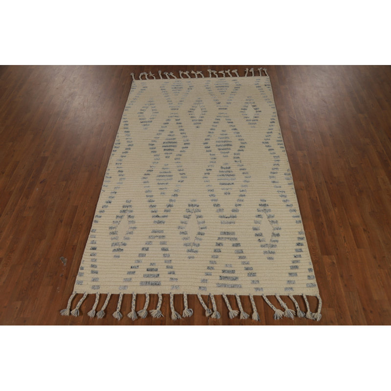 Tapis oriental géométrique marocain 5 x 8