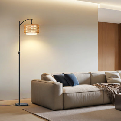 Y-Shaped Bohemian Floor Lamp with Remote & App Control, Smart Dimmable Lighting