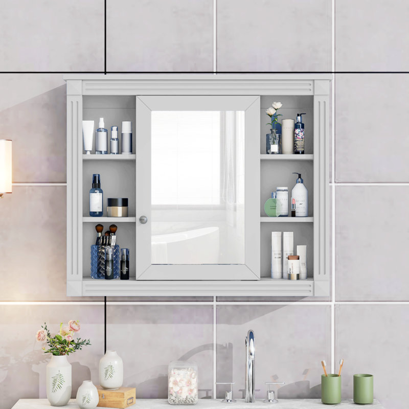 Rangement pour salle de bain Azmina, Gris