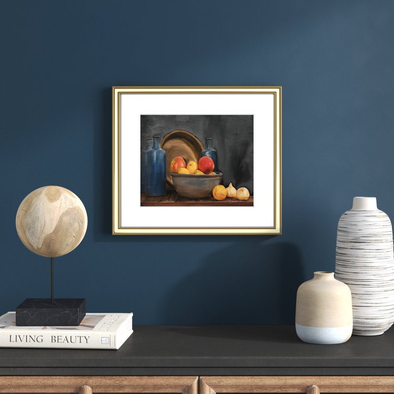 Fruit And Jars, Gold, 16.25" W 14.25" H x 0.88" D