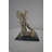 Baggs Man Playing the Violin Bronze Statue, Silver Finish - Size: 12"L x 9"W x 11"H.